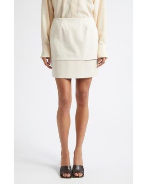 ISRAELLA KOBLA Kira Slash Miniskirt - White