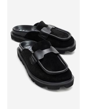 Forever & Always Shoes Vela Leather Slipper - Black