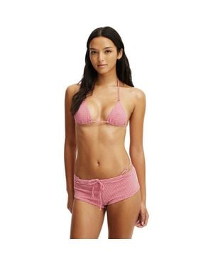 Cotton On Tie Front Micro Boyshort - Red