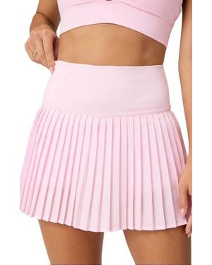 Fabletics Hot Shot Pleated Skirt Ultra Mini - Pink