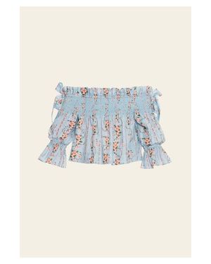 Agua Bendita Isla Navegante Blouse - Blue