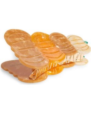Solar Eclipse Pumpkin Stack Claw Clip - Orange