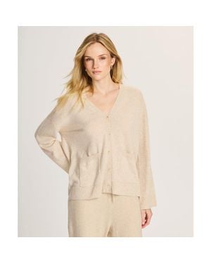 NAADAM Signature Cashmere Boxy Cardigan - Natural