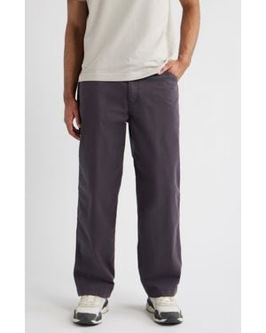 BP. Straight Leg Cotton Stretch Twill Pants - Blue