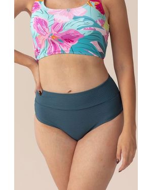 Nanis Mid Rise Swim Bottom - Blue
