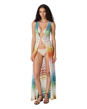 Missoni Long Gilet Cover-Up - White