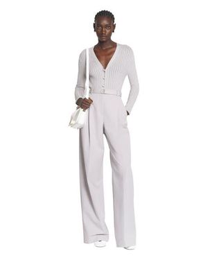 Lanvin Darted Cotton Pants - White