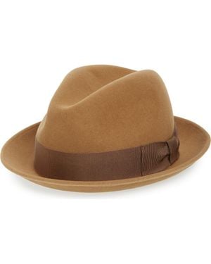Bailey Bogan Wool Fedora - Brown