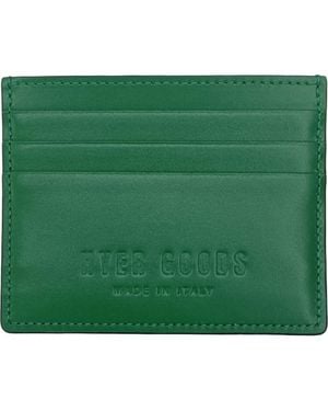 HYER GOODS Upcycled Italian Leather Certo Card Wallet - Green