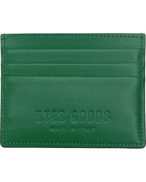 HYER GOODS Upcycled Italian Leather Certo Card Wallet - Green
