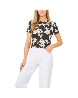 Ted Baker Spencer Floral Short Sleeve Top - Black
