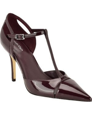 Calvin Klein Odielle Pointed Toe Pump - Brown