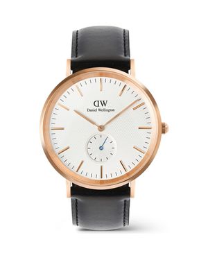 Daniel Wellington Classic Multi Eye Leather Strap Watch, 40Mm - Metallic