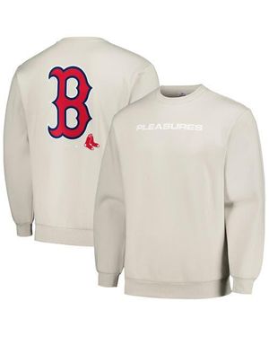 Pleasures Boston Sox Ballpark Pullover Sweatshirt - White
