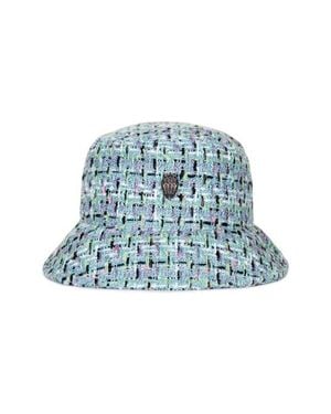 Kurt Geiger Tweed Bucket Hat - Blue