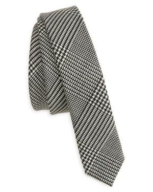 Balmain Prince Of Wales Check Tie - Black