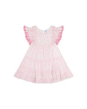 MER ST BARTH Sophie Girls Tassel Dress - Pink