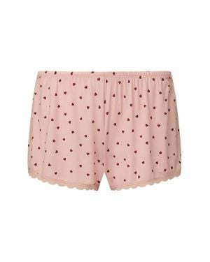 WeWoreWhat Lace Trim Sleep Shorts - Pink