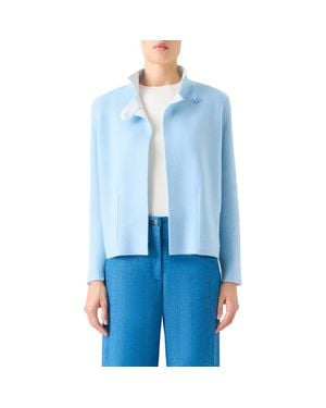 Akris Reversible Cashmere Jacket - Blue