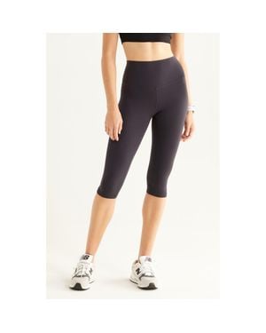 Zella Studio Luxe High Waist Capri Leggings - Blue