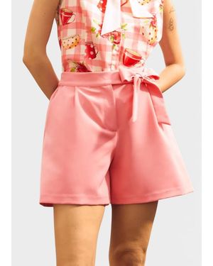 ModCloth Blushing Bow Shorts - Pink