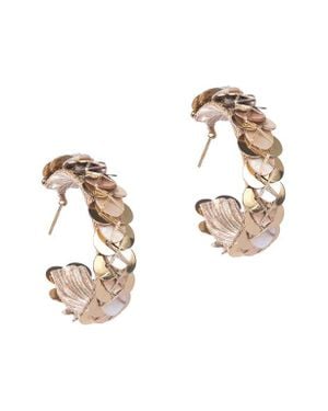 Deepa Gurnani Acacia Hoop Earrings - Metallic