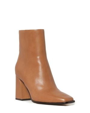 PAIGE Farah Square Toe Bootie - Brown