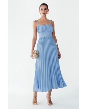 Willa Lucie Midi Dress - Blue