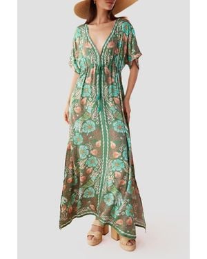 Omika Pia Caftan - Green