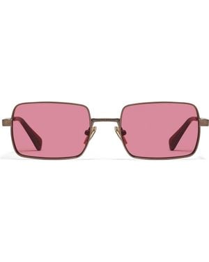 Quay Dnd 55Mm Small Square Sunglasses - Pink