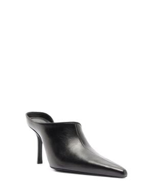 SCHUTZ SHOES Abby Ankle Strap Pointed Toe Sandal - Black
