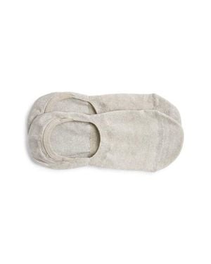 Pantherella Sirocco Linen & Cotton Blend No-Show Socks - Natural