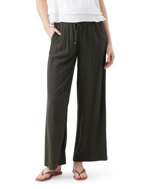 Ripe Maternity Wide Leg Tencel Pant - Black