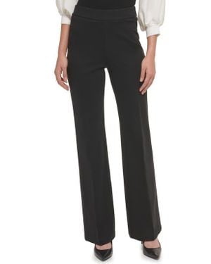 DKNY Flare Hem Ponte Pants - Black