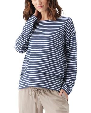 Ripe Maternity Claudette Long Sleeve Nursing Top - Blue