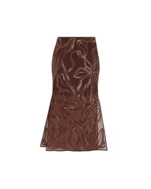 スカート BRUNELLO CUCINELLI Texture Dazzling Skirt Brown Brunello Cucinelli Texture Dazzling Skirt from $2,132.00