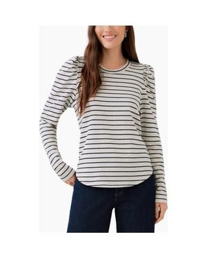 Karen Kane Shirred Sleeve Top - Gray