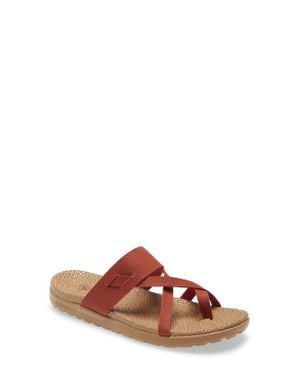 Acorn Riley Leather Sandal - Brown