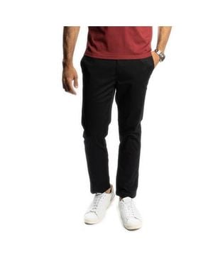 Peter Manning Lightweight Stretch Chinos Slim Fit - Black