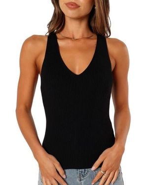 Petal & Pup Emily Sweater Tank - Black