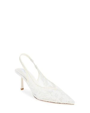 Tony Bianco Breeze Slingback Pointed Toe Pump - White