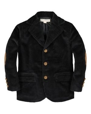Hope & Henry Kids' Organic Corduroy Blazer - Black