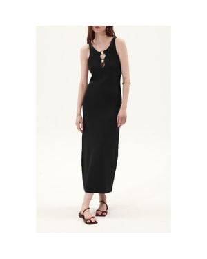 DELUC Lanzarote Sleeveless Knit Maxi Dress - Black