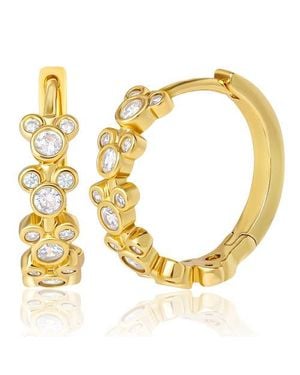 Disney Mickey Mouse Endless Hoop Earrings - Metallic