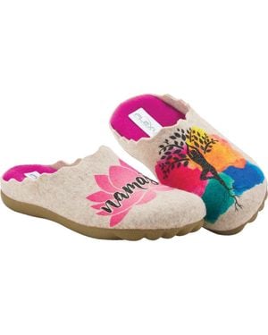 Flexus by Spring Step Namaste Scuff Slipper - Pink