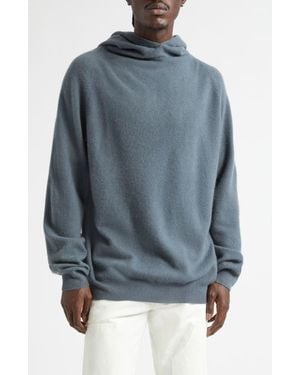Frenckenberger Hooded Cashmere Sweater - Blue