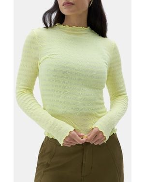 Halfdays Ynes Texture Top - Green