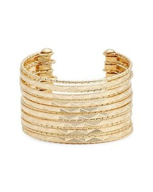 Nordstrom Textured Multiband Cuff Bracelet - Natural