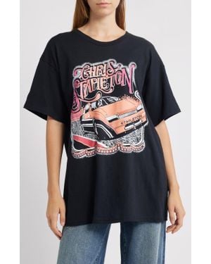 Merch Traffic Chris Stapleton Cotton Graphic T-Shirt - Black