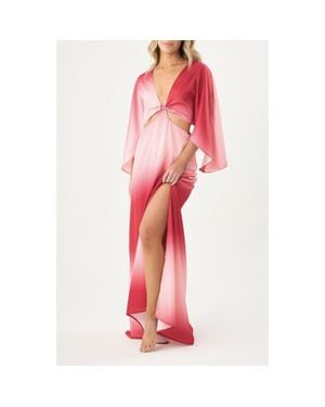 BOAMAR Avalon Cutout Cover-Up Maxi Dress - Red